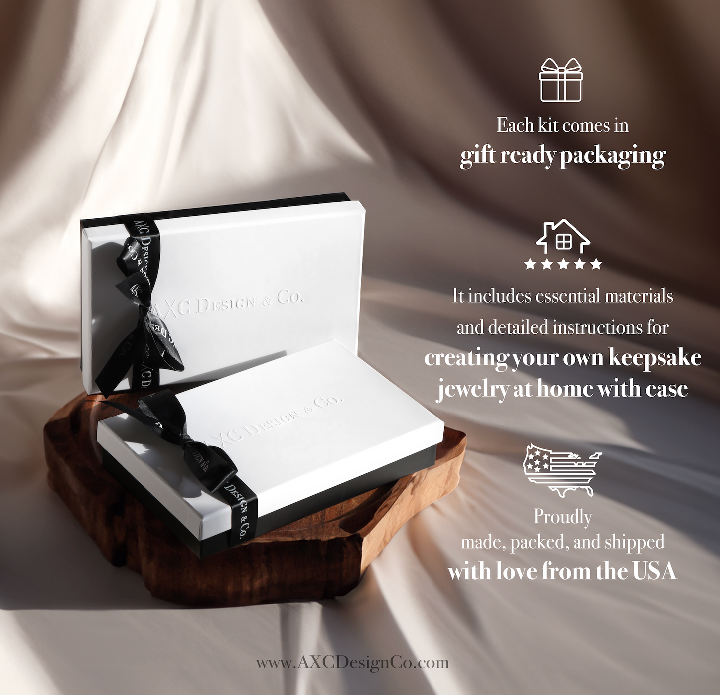 Starry Oval Cremation Ring (DIY Kit)