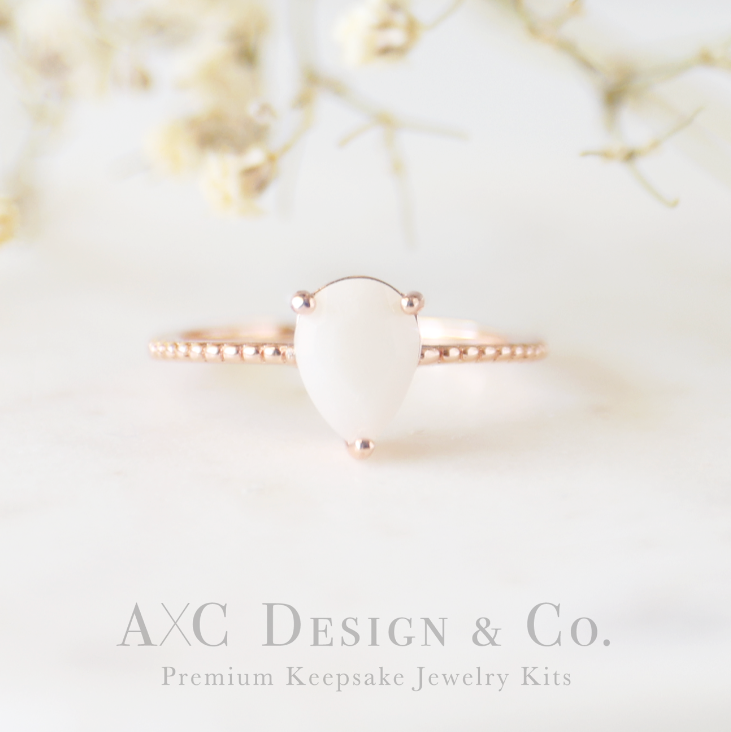Rose gold breast milk ring discount