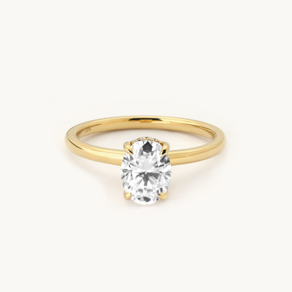 Solitaire Oval 1CT Engagement Ring
