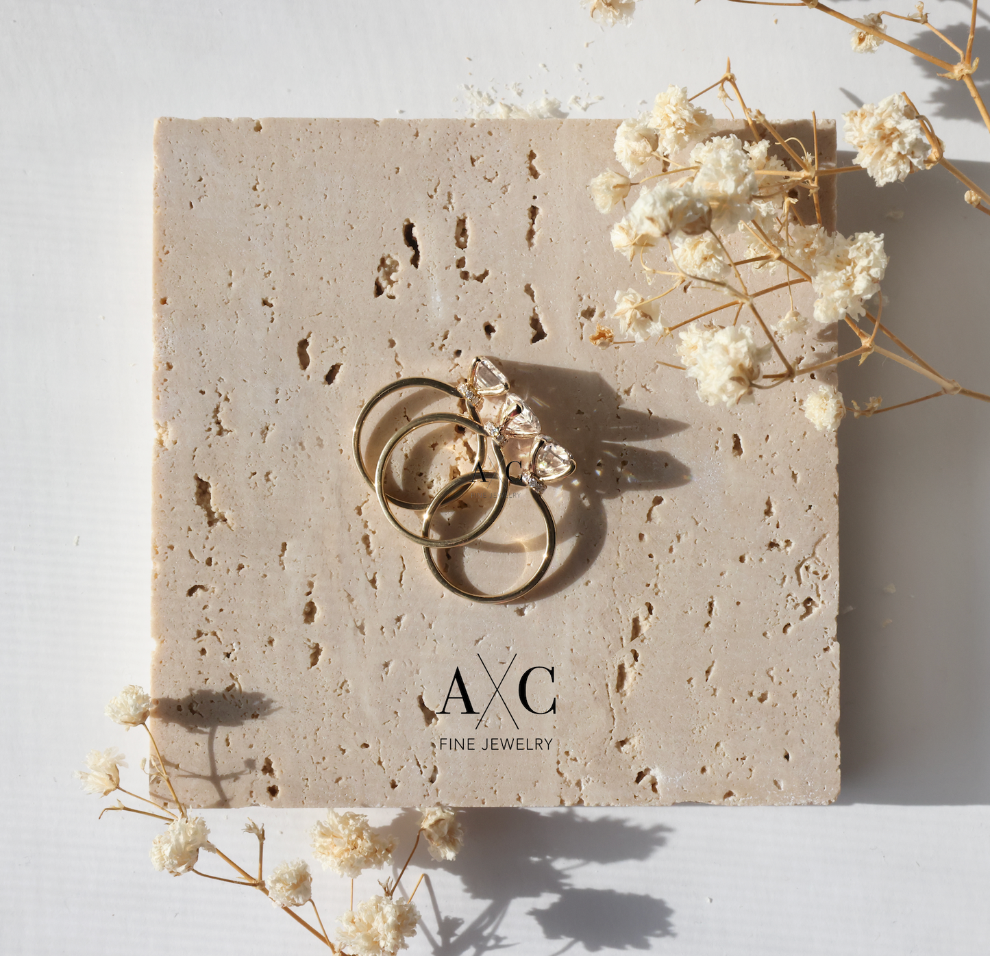 Solitaire Bouquet Oval 2.5CT Engagement Ring